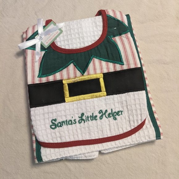 NEW Baby's 1st Christmas Bib & Burp Set - Picture 1 of 6